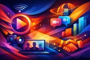 Transmissão de eventos híbridos e digitais 22 Guia de streaming para convenções B2B
