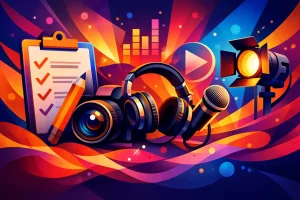 Checklist audiovisual para evento interno eficaz